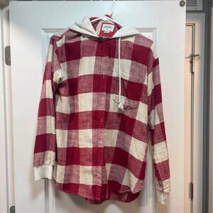 American Eagle Flannel Hoodie